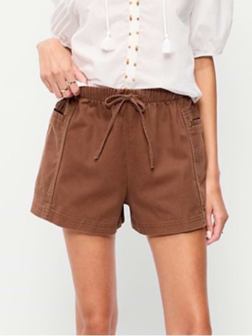 NWT Old Navy Women's Drawstring Cargo Shorts - Brown